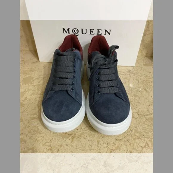 McQueen NIB Men's Suede Leather-Backstay Oversized Sneakers(ORIG.$650) (8) (41)